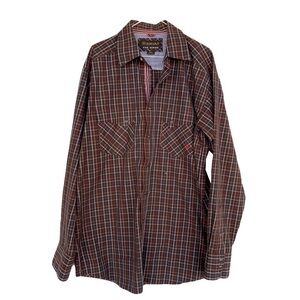 ARIAT Pro Series Western plaid button down Mens size M